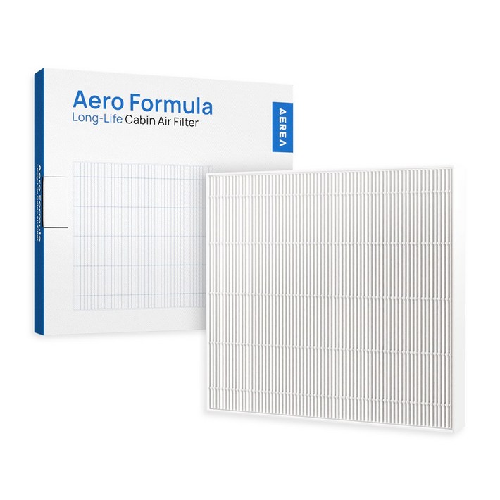에리아 에어로포뮬러 2년 사용 가능한 괴물 성능 자동차 차량용 에어컨 히터 필터, CA 018, 1개
