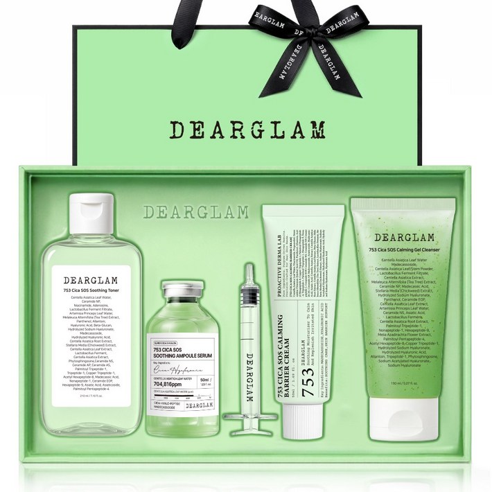 디어글램 753 시카 SOS 트러블 진정 피지 모공 4종세트, 1세트