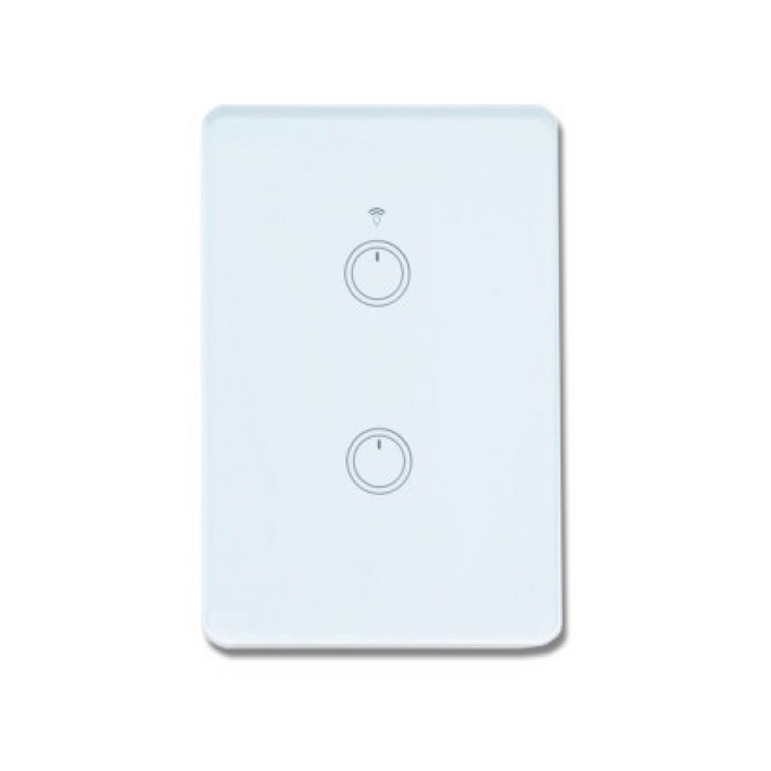 스마트빌 스마트 wifi iot 원격 제어 2구 화이트 스위치 2A440W