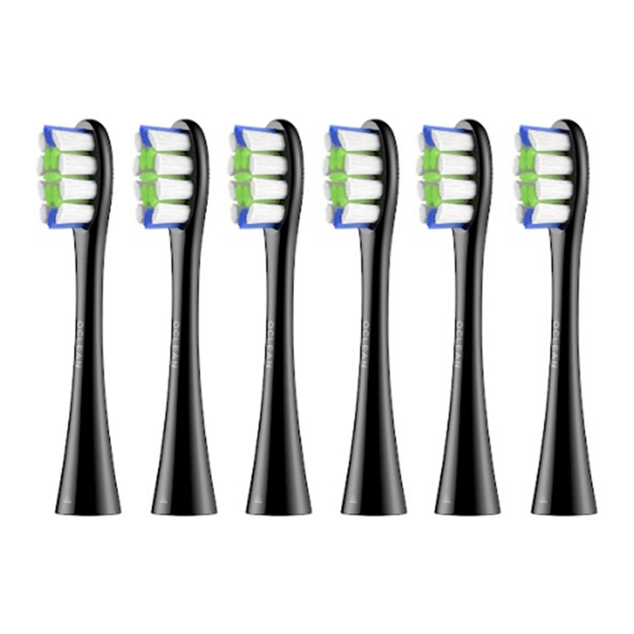 오클린 Oclean 전동칫솔모 리필모 호환모 2pcs 6pcs, 6개, 블랙, 프로페셔널 클린 오클린 Oclean 전동칫솔모 리필모 호환모 2pcs 6pcs, 6개, 블랙, 프로페셔널 클린