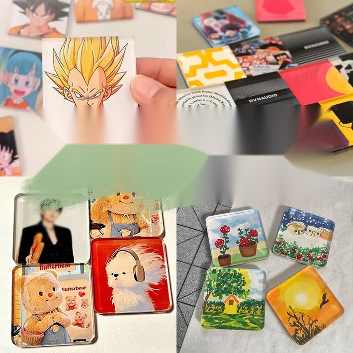 감성 취미 DIY 냉장고 자석 만들기 키트 투명 아크릴 재료