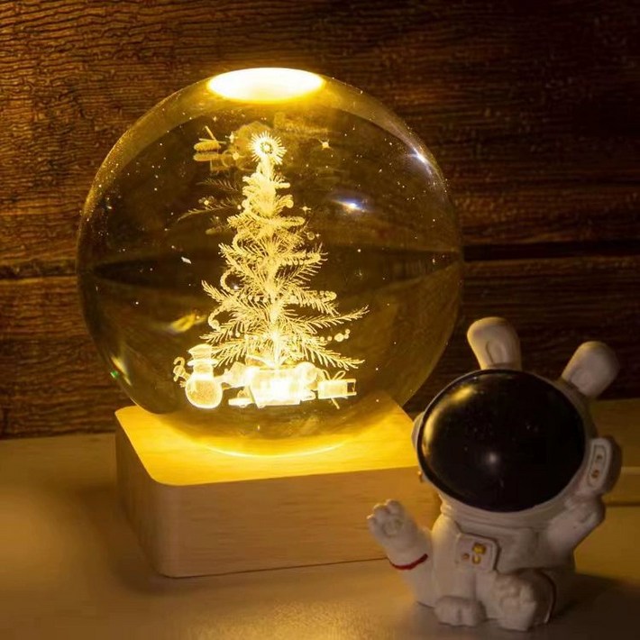 베이스 바다유리 수정 크리스탈볼 크리스탈 장식품