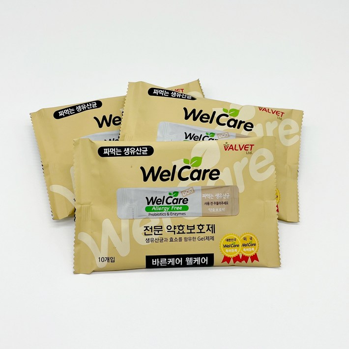 웰케어 생유산균 투약보조제 강아지용 2.2g x 10포, 3개, 10회분, 3개