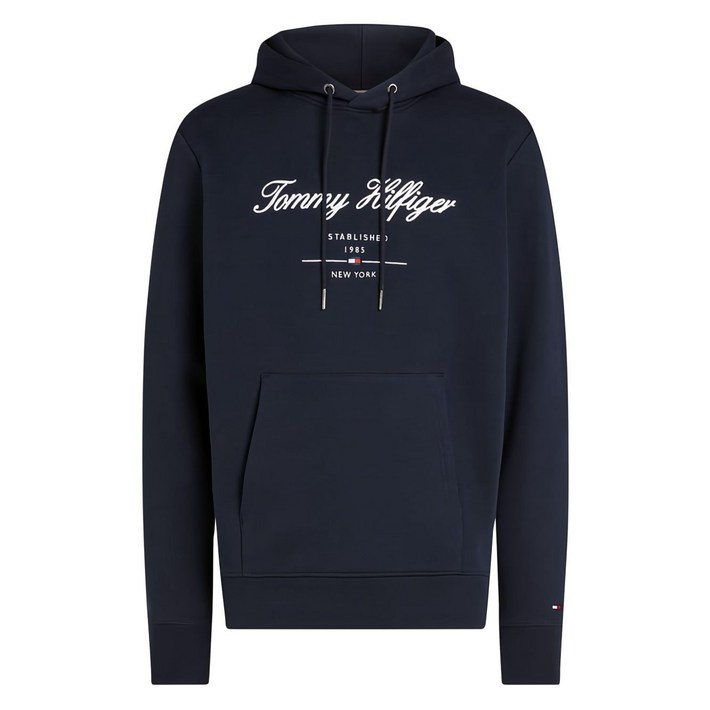 타미힐피거 로고 프린트 후디