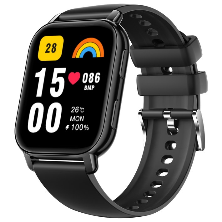 즉시할인가 18900원통화가능 웨어러블 블루투스 스마트 워치 P5S 1.85인치, GPS  블루투스, 4.7cm, 블랙