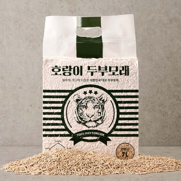 호랑이 두부모래 편백나무 7L X 6개