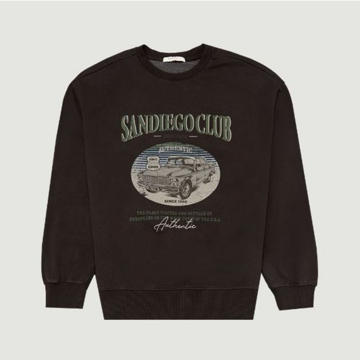 행텐 여성용 피그먼트 빅 그래픽 맨투맨