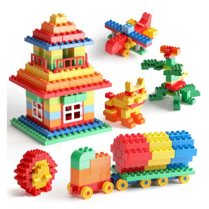 키드두 에듀케이션 구조 7 45028 9090 560PCS 대용량 레고 듀플로 호환 블록 블럭, 1개