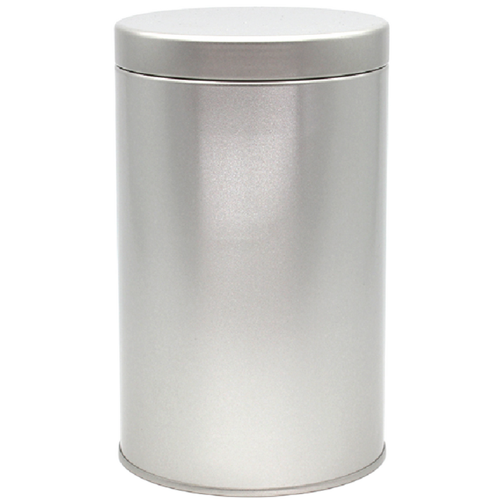 원형 R082 은색흰색 틴케이스,대형 틴케이스,미니 틴케이스,원형 틴케이스,철필통,원통,정리함 케이스,틴케이스 쿠키,철제 케이스, 은색높이 16.2cm, 1개