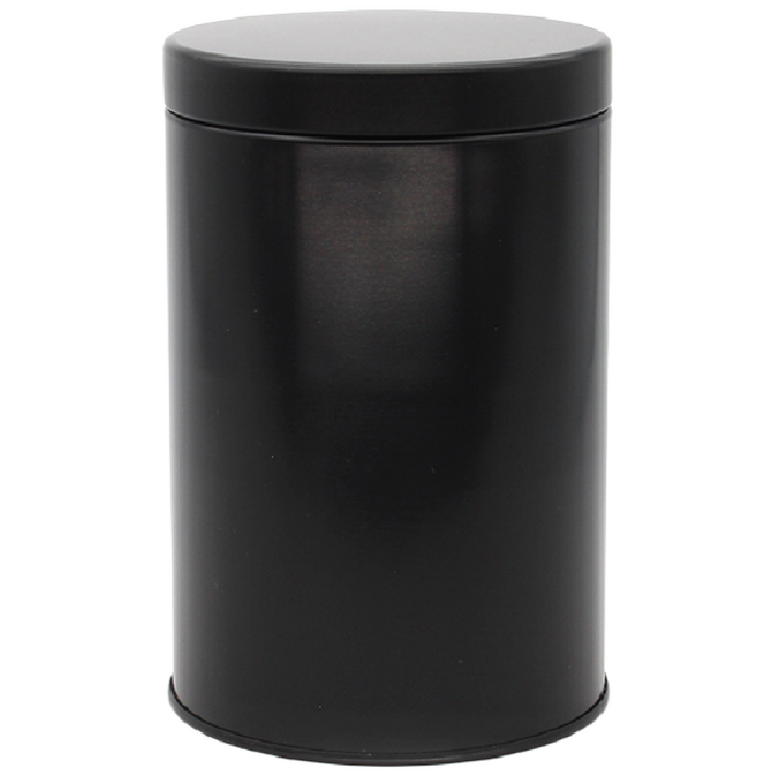 원형 R082 은색흰색 틴케이스,대형 틴케이스,미니 틴케이스,원형 틴케이스,철필통,원통,정리함 케이스,틴케이스 쿠키,철제 케이스, 검정높이 16.2cm, 1개