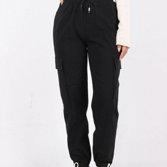 엔케이아울렛 11NKC여성면스판조거팬츠 여자 데일리 캐주얼 밴딩 스판 카고바지 빅사이즈 단체