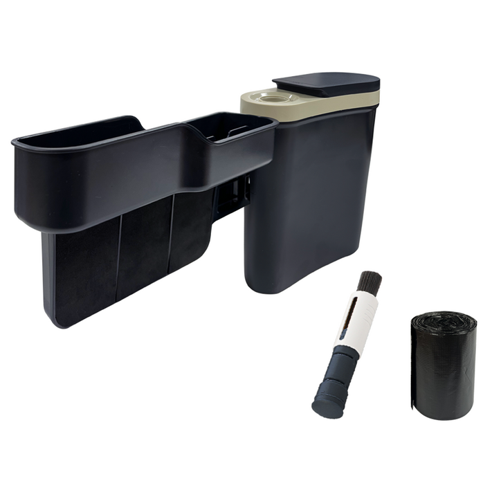 라프 카포켓 차량용 수납함  쓰레기통 세트, 다크그레이, 1세트