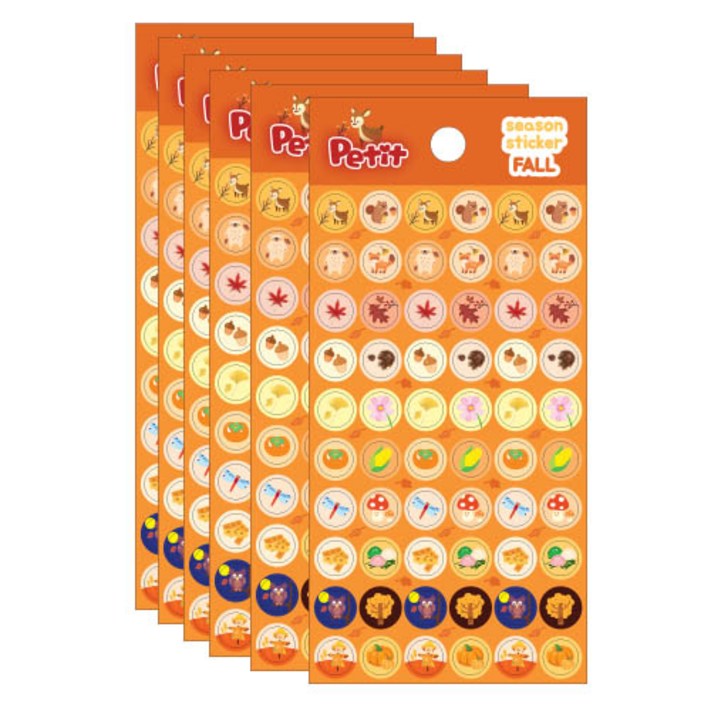 쁘띠팬시 계절스티커 가을 DA5584