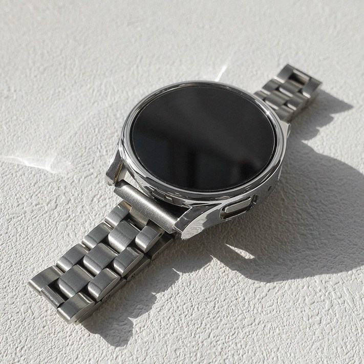 스트랩맨 갤럭시워치6 5 4 슬림베이직 풀세트 메탈 스트랩케이스강화유리 40mm 44mm 클래식 43mm 프로