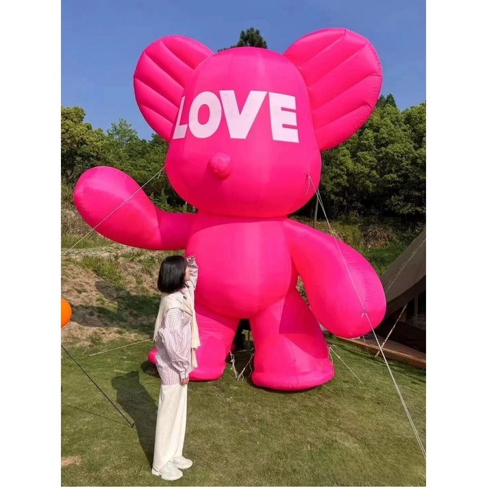 공기 조형물 토끼 팽창식 축제 대형풍선 벌룬 2m