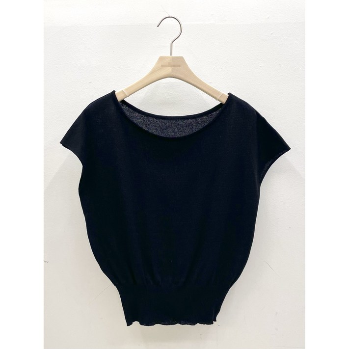 파운드파운드 여성용 찰랑찰랑 여름 캡소매 케이프 라운드 니트 반팔티 5colors