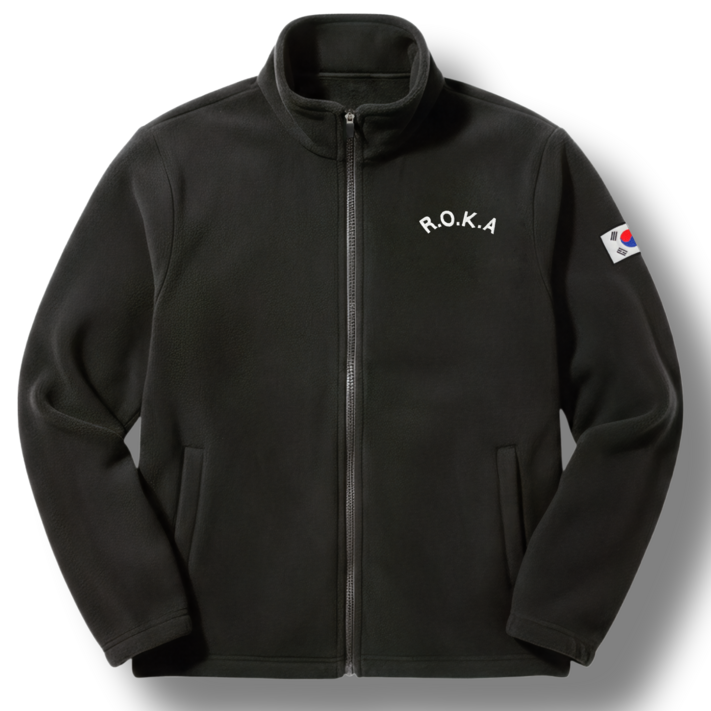 macci 마찌 히트포뮬러 ROKA 자수 코리아 아미 보아털 기모 로카 후리스 집업 정품