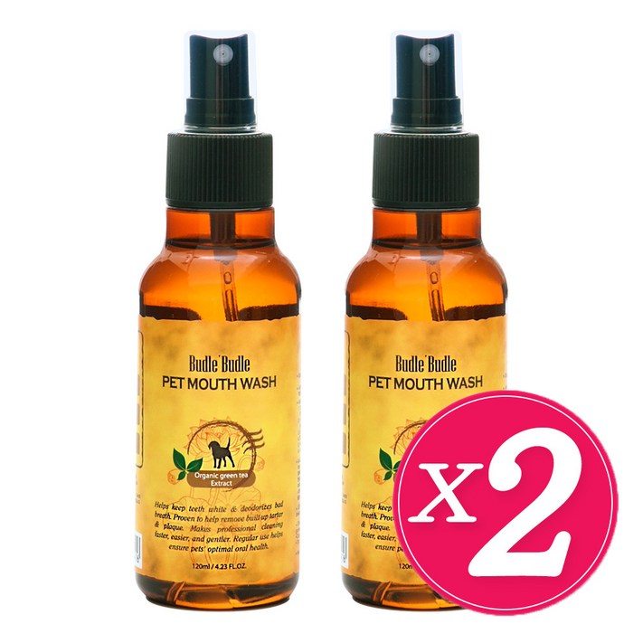 부들부들 에코랜드 강아지 구강 청량제 120ml, 2개 부들부들 에코랜드 강아지 구강 청량제 120ml, 2개
