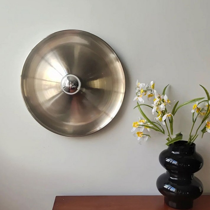 미드센츄리 벽조명 인테리어 카페 인테리어 디자인 조명 실내벽등 220v 전원연결 겸용, 실버램프증정