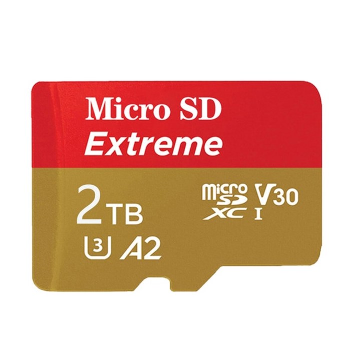고속 마이크로 SD 카드 2TB 100% 실제 용량 / TF 플래시 메모리 1TB 전화/컴퓨터/카메라