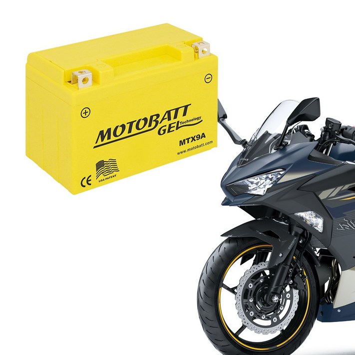 모토뱃젤 오토바이배터리 MTX9A 12V 9AH YTX9BS 밧데리, 1개
