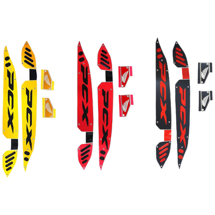 PCX 더뉴 카로스 발판 좌우세트 국산 미끄럼방지 혼다 1820년, 1개, 3.블랙