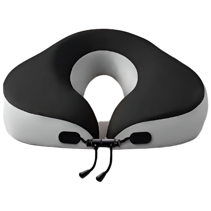 업드려 자는 베개 휴대융 귀눌림 방지 구멍 목 베개, 그레이, 1개