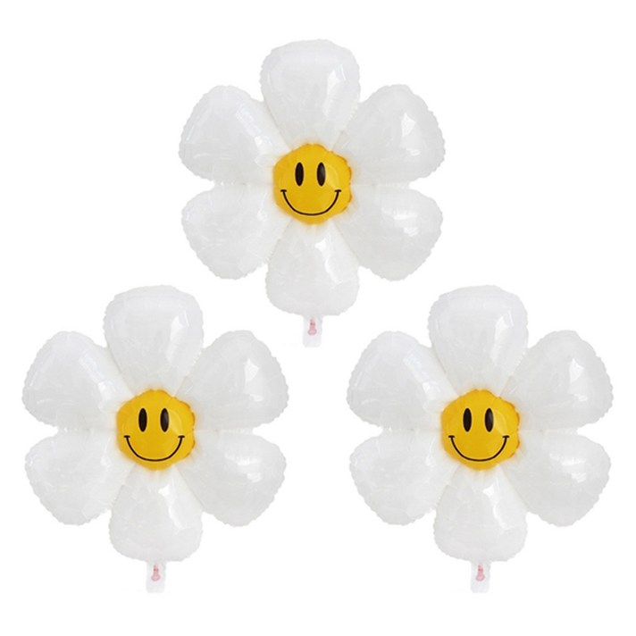파티공구 스마일 데이지꽃 풍선 대형