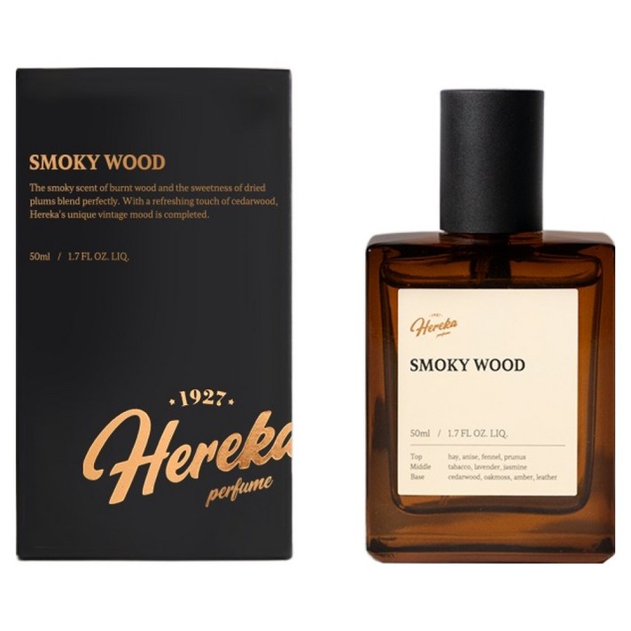 헤레카 남성용 스모키우드 퍼퓸 우디향