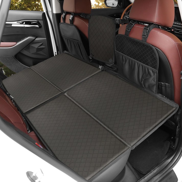 엑스핏 블랙에디션 차박 평탄화 뒷자리 접이식 매트, 전차종, 듀얼형