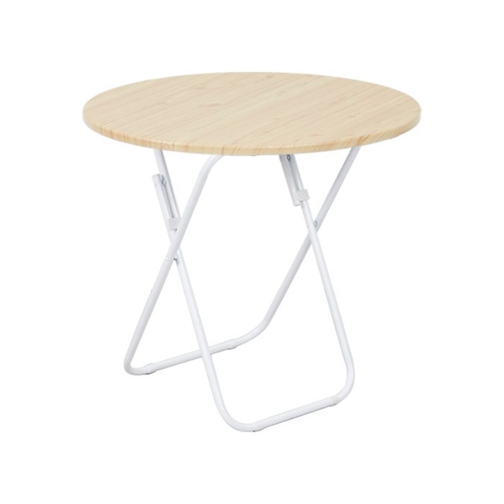 마켓플랜 접이식 심플 라운드 테이블 특대형 800mm