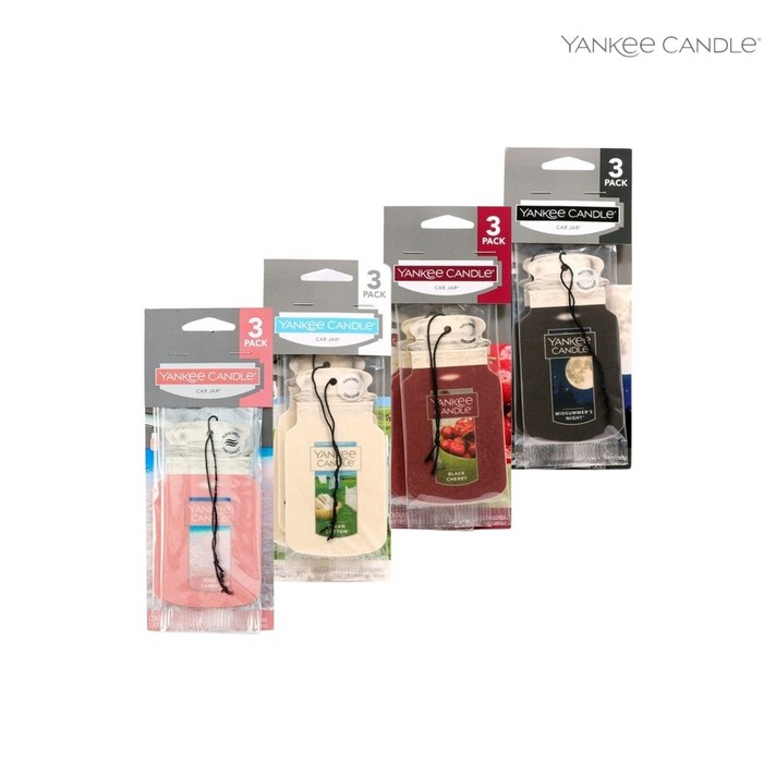 양키캔들 페이퍼 차량용방향제 3팩