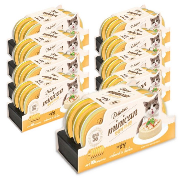 캣퓨어 고양이 습식간식 미니캔 게맛살 30gX48개입, 게맛살, 30g, 48개