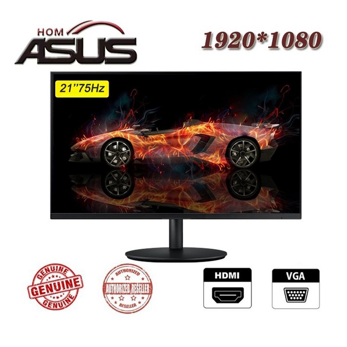 모니터 2122 인치 1K 디스플레이 화면 컴퓨터 PC 75Hz HD 게임용 VGA HDMI 평면 패널 휴대용