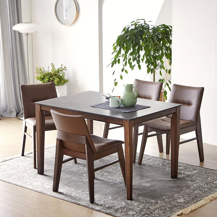 베스트리빙 루마니아 빈츠 포세린 12T 통세라믹 12001400 4인용 와이드 세라믹 식탁 테이블 세트의자4개의자2개벤치형4colors 2size