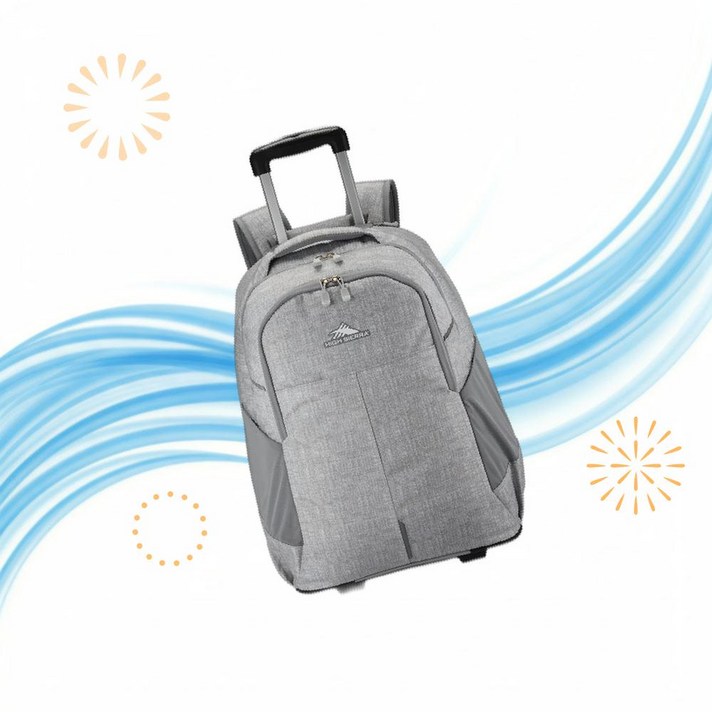 High Sierra 하이시에라 고등학생 백팩 롤링 백팩, 실버 헤더, 23인치 M7