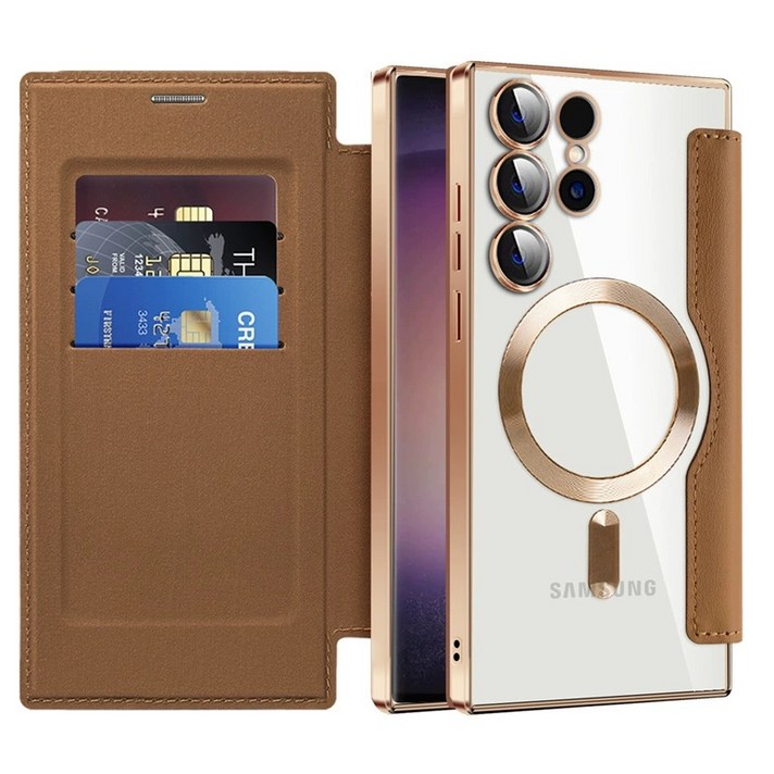 하이엑스 갤럭시 s24울트라 지갑형 카드수납 가죽 풀커버 휴대폰 케이스