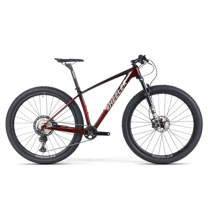 WHEELER 휠러 2025년 호크800A 29 XT 12단 폭스샥 카본MTB 자전거 블루 미조립, 레드, 1개