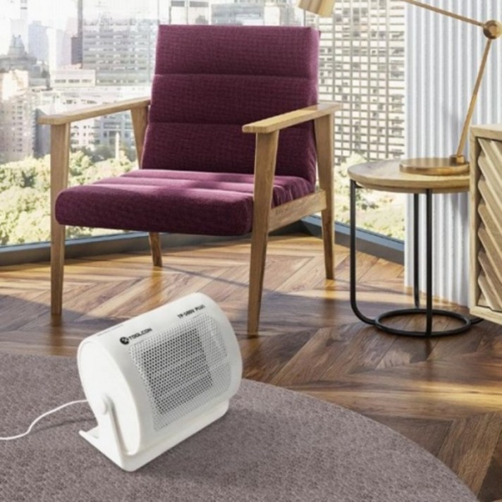 PTC 히터 PCT 온풍기 500W 미니 소형 온열 난방 팬히터 사무실 가정용 침실 캠핑용 발난로 다리 책상밑  휴대용