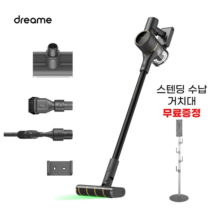 드리미 무선청소기 V12 plus 레이저 그린헤드라이트 디텍트 지원