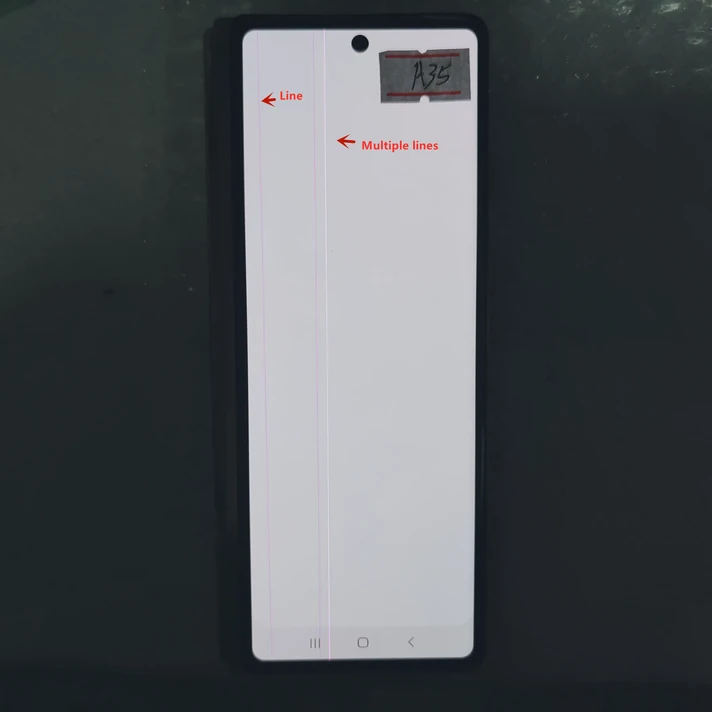 삼성 Z 폴드 2 F916 LCD 디스플레이 터치 스크린 디지타이저 어셈블리 교체용 ORI 슈퍼 아몰레드, 부분적인