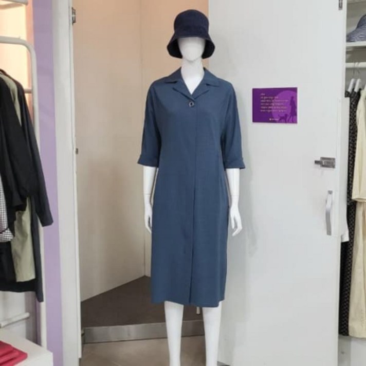 올리비아하슬러 시어서커 카라 원피스 OHDMOP205 2164633