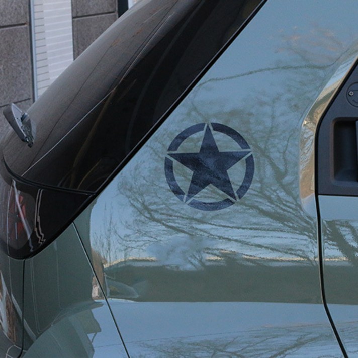 디디앤카 캐스퍼 데칼 C필러 별 포인트 스티커 악세사리 호환, 07.그레이 무광, 1개