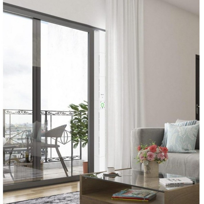 매직쉐프 창문형 환기형 공기청정기 MEWAP1000이중창 뒷문 닫고 쓰면 일반공기청정기 열고쓰면 환기청정기