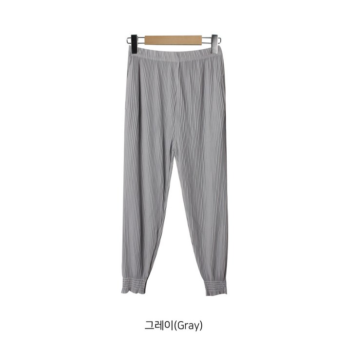 스모크 주름 플리츠 바지