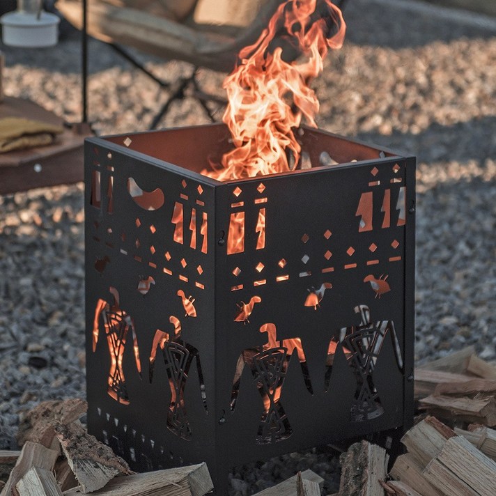 불멍 끝판왕 대형 캠핑 화로대 화목난로 스토브 F40M, 1개