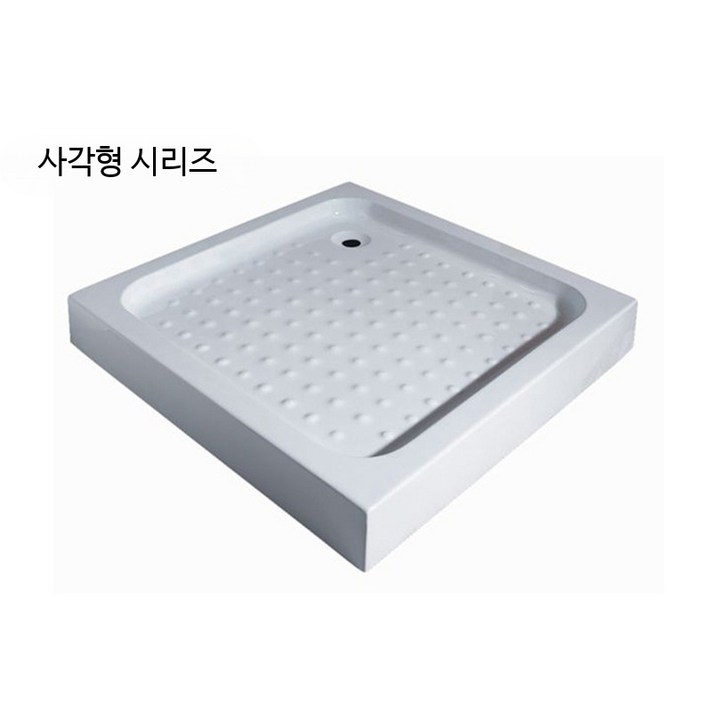 샤워실 욕실 샤워부스 간이 화이트 알루미늄 배수판 조절식 캠핑카 카라반용