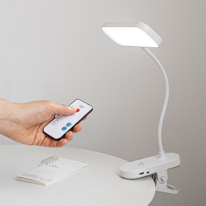 킨하우스 LED 집게 스탠드리모컨,스퀘어