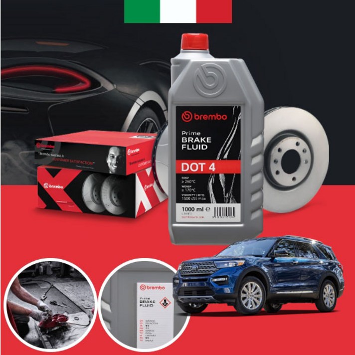 익스플로러6세대19 브렘보 브레이크오일 DOT4 저점도 1L