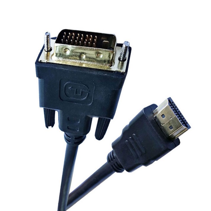 DVIHDMI 모니터 케이블 컴퓨터 노트북 TV 프로젝트 연결 DVI to HDMI HDMI to DVI 모니터 선, 5M, 1개